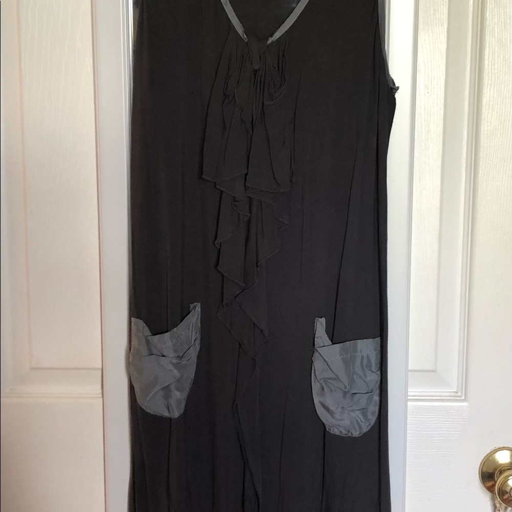 Charcoal gray high low dress. Very sexy on.